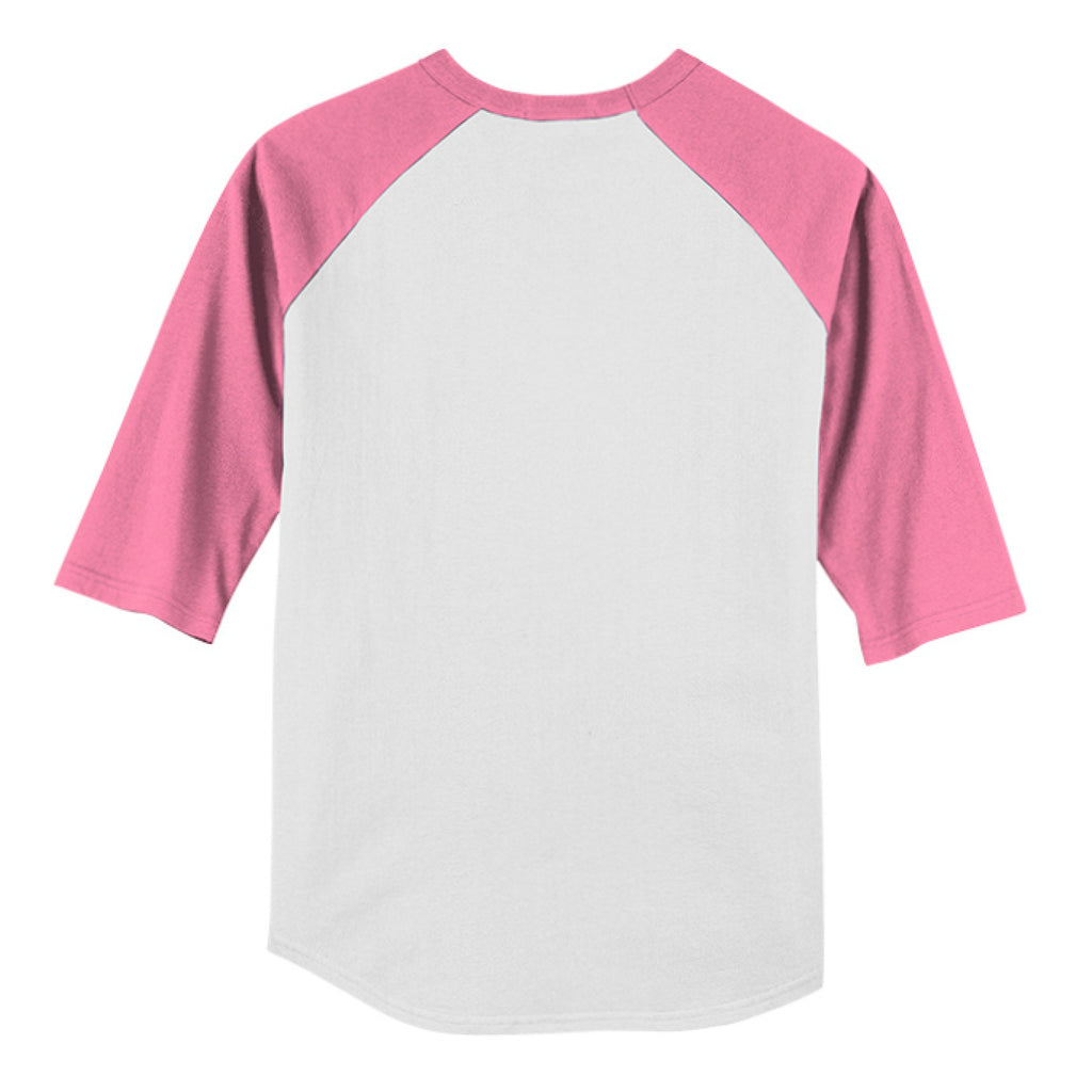 WHITE / BRIGHT PINK - BACK